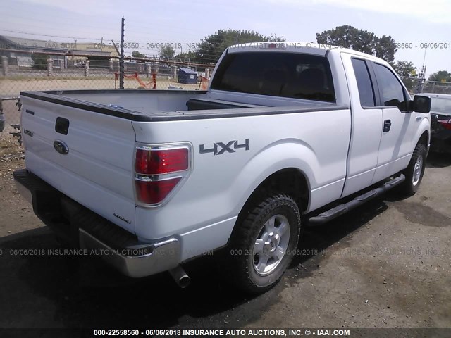 1FTFX1EF7EKE33500 - 2014 FORD F150 SUPER CAB WHITE photo 4