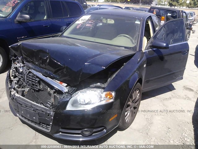 WAUAF78E68A169180 - 2008 AUDI A4 2.0T Dark Blue photo 2