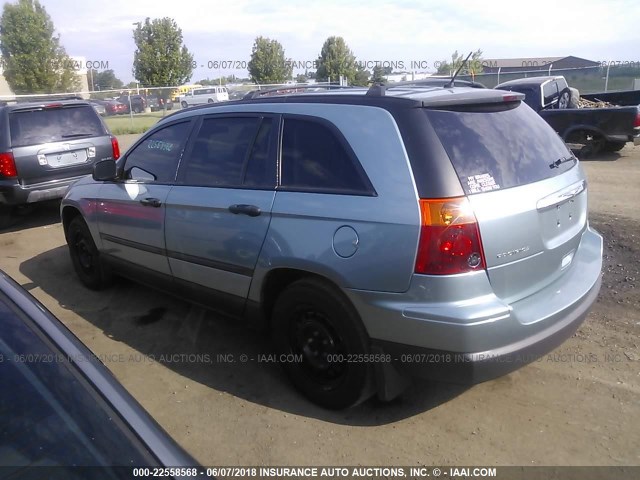 2A8GM48L38R624801 - 2008 CHRYSLER PACIFICA LX Light Blue photo 3