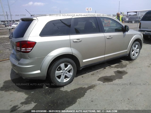 3D4GG57V89T573367 - 2009 DODGE JOURNEY SXT BEIGE photo 4