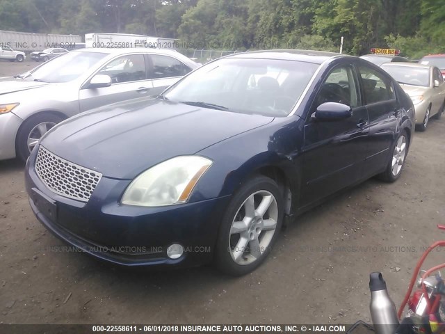 1N4BA41E96C851170 - 2006 NISSAN MAXIMA SE/SL BLUE photo 2