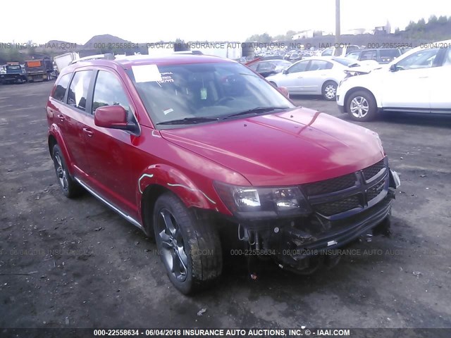 3C4PDDGGXGT112993 - 2016 DODGE JOURNEY CROSSROAD RED photo 1