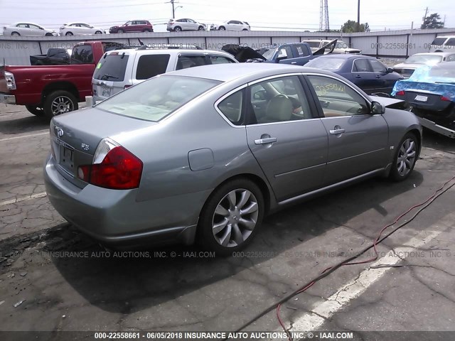 JNKAY01E56M111103 - 2006 INFINITI M35 SPORT GRAY photo 4