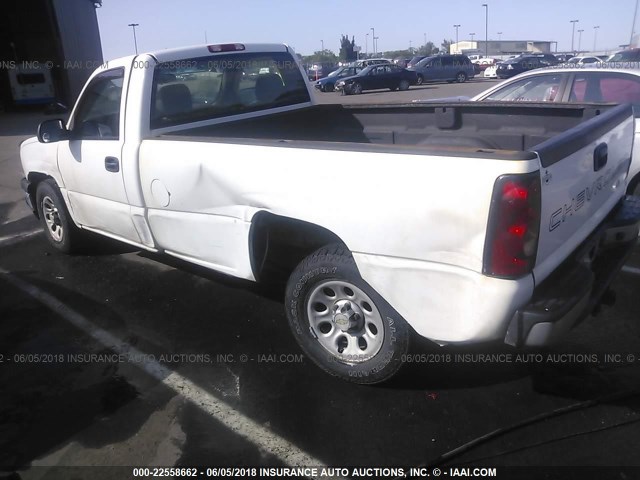 1GCEC14X27Z109544 - 2007 CHEVROLET SILVERADO C1500 CLASSIC WHITE photo 3