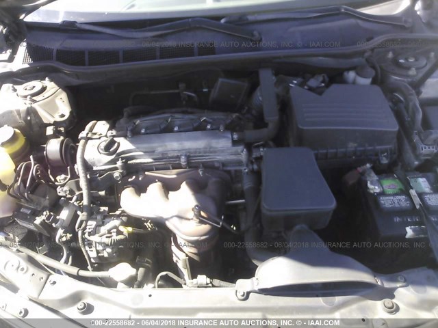 4T4BE46K78R045923 - 2008 TOYOTA CAMRY CE/LE/XLE/SE GRAY photo 10