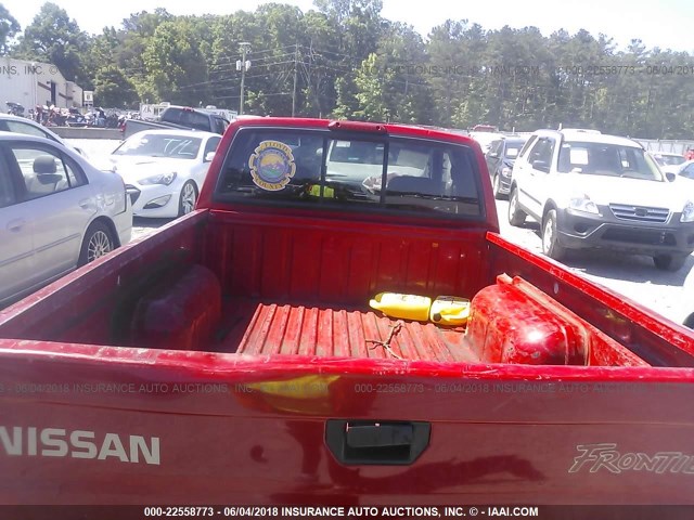 1N6DD26S9YC413651 - 2000 NISSAN FRONTIER KING CAB XE RED photo 8