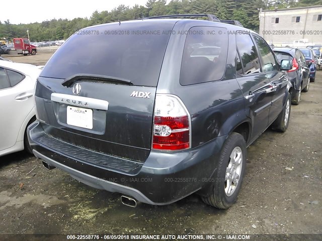 2HNYD188X6H514671 - 2006 ACURA MDX TOURING GRAY photo 4