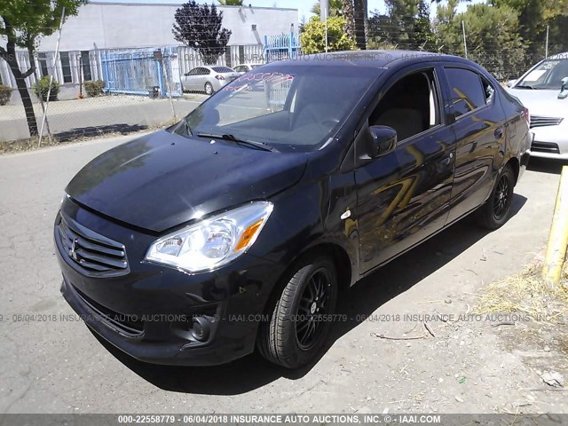 ML32F3FJ0HHF07766 - 2017 MITSUBISHI MIRAGE G4 ES შავი ფოტო 2