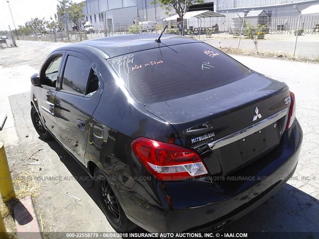 ML32F3FJ0HHF07766 - 2017 MITSUBISHI MIRAGE G4 ES შავი ფოტო 3
