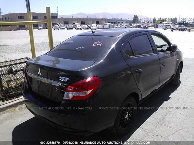 ML32F3FJ0HHF07766 - 2017 MITSUBISHI MIRAGE G4 ES შავი ფოტო 4