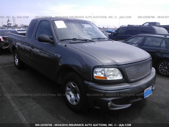 1FTRX17222KC04094 - 2002 FORD F150 GRAY photo 1