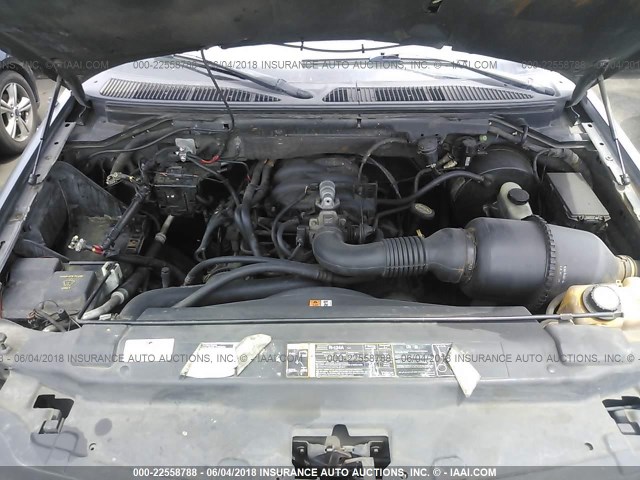 1FTRX17222KC04094 - 2002 FORD F150 GRAY photo 10