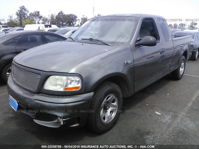 1FTRX17222KC04094 - 2002 FORD F150 GRAY photo 2