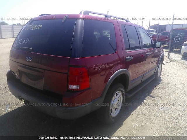 1FMZU63K53UA43138 - 2003 FORD EXPLORER XLT/XLT SPORT/NBX 红色 照片 4