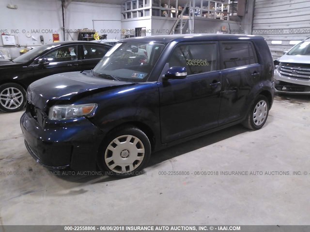 JTLKE50E581041172 - 2008 TOYOTA SCION XB ლურჯი ფოტო 2