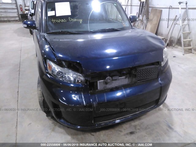 JTLKE50E581041172 - 2008 TOYOTA SCION XB ლურჯი ფოტო 6