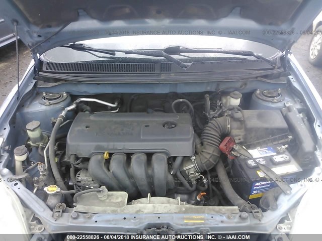 2T1KR32E37C640051 - 2007 TOYOTA COROLLA MATRIX XR BLUE photo 10