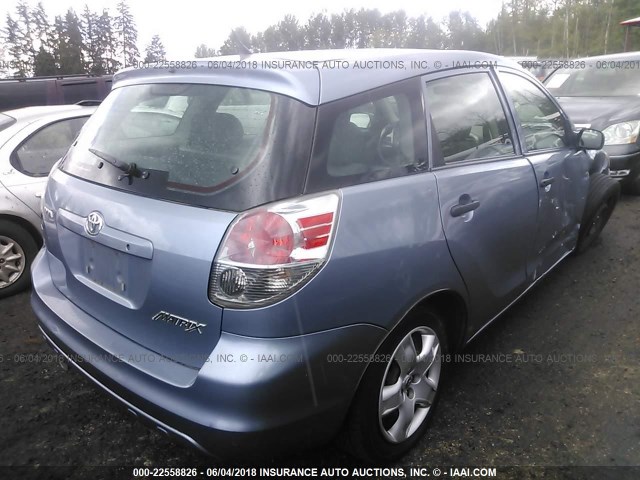 2T1KR32E37C640051 - 2007 TOYOTA COROLLA MATRIX XR BLUE photo 4