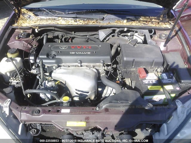 4T1BE32K96U118247 - 2006 TOYOTA CAMRY LE/XLE/SE ბურგუნდია ფოტო 10