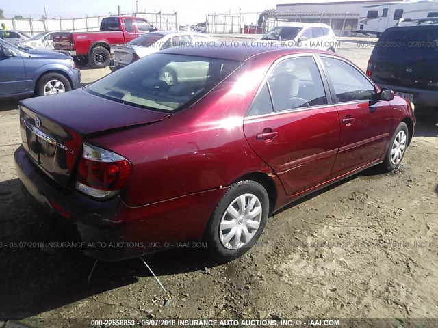 4T1BE32K96U118247 - 2006 TOYOTA CAMRY LE/XLE/SE ბურგუნდია ფოტო 4