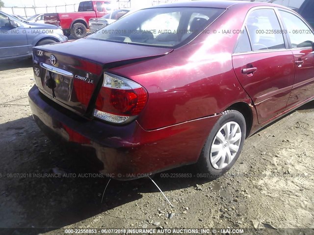 4T1BE32K96U118247 - 2006 TOYOTA CAMRY LE/XLE/SE ბურგუნდია ფოტო 6