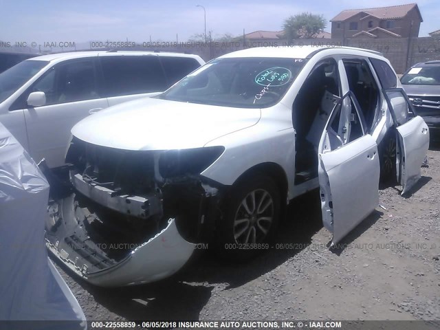 5N1AR2MN2FC643691 - 2015 NISSAN PATHFINDER S/SV/SL/PLATINUM 白色 照片 2