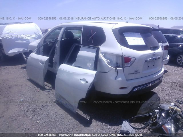 5N1AR2MN2FC643691 - 2015 NISSAN PATHFINDER S/SV/SL/PLATINUM 白色 照片 3