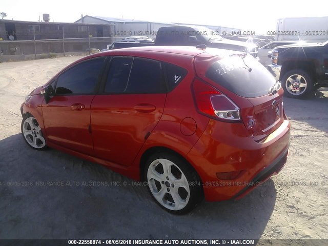 3FADP4GXXFM225013 - 2015 FORD FIESTA ST ORANGE photo 3