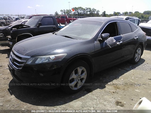 5J6TF1H52CL000466 - 2012 HONDA CROSSTOUR EXL შავი ფოტო 2