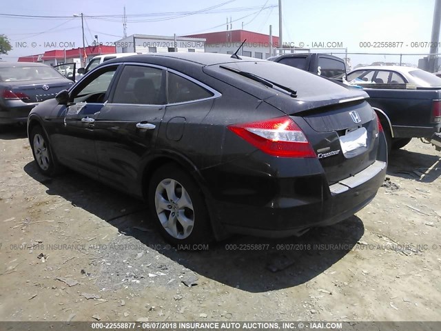 5J6TF1H52CL000466 - 2012 HONDA CROSSTOUR EXL BLACK photo 3