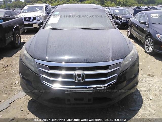 5J6TF1H52CL000466 - 2012 HONDA CROSSTOUR EXL BLACK photo 6