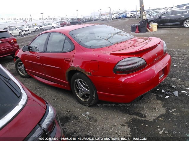 1G2WP52K22F242391 - 2002 PONTIAC GRAND PRIX GT RED photo 3