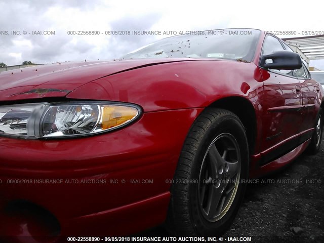 1G2WP52K22F242391 - 2002 PONTIAC GRAND PRIX GT RED photo 6