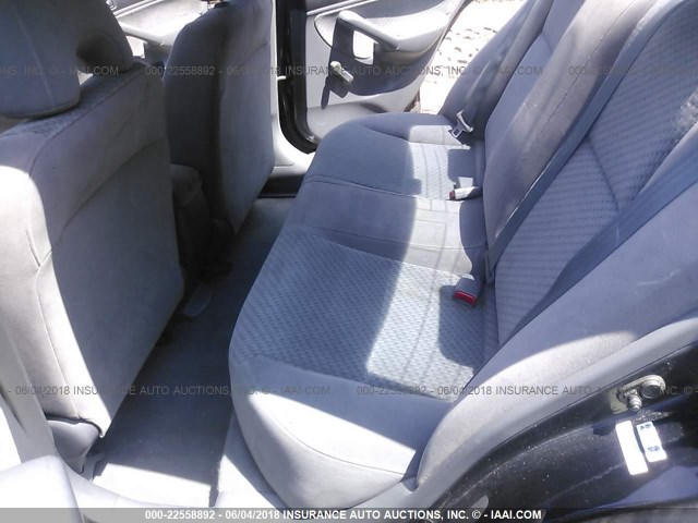 1HGES163X5L014843 - 2005 HONDA CIVIC DX VP BLACK photo 8