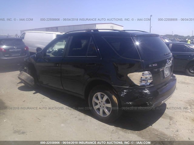 4JGBB86E97A152735 - 2007 MERCEDES-BENZ ML 350 BLACK photo 3