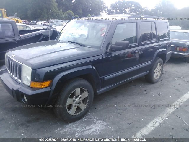 1J8HG48K28C145698 - 2008 JEEP COMMANDER SPORT შავი ფოტო 2