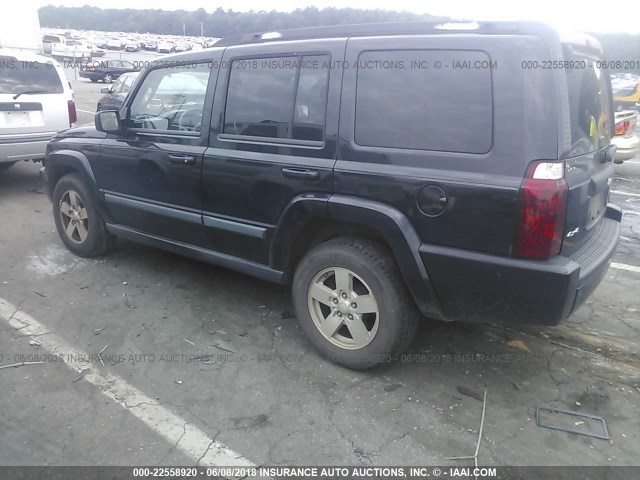 1J8HG48K28C145698 - 2008 JEEP COMMANDER SPORT შავი ფოტო 3