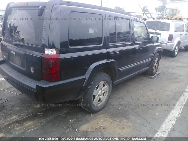 1J8HG48K28C145698 - 2008 JEEP COMMANDER SPORT შავი ფოტო 4