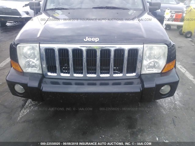 1J8HG48K28C145698 - 2008 JEEP COMMANDER SPORT BLACK photo 6