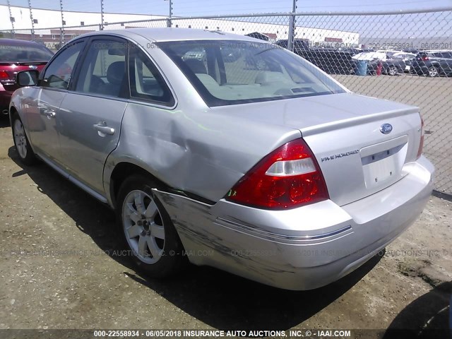 1FAHP24127G148798 - 2007 FORD FIVE HUNDRED SEL SILVER photo 3