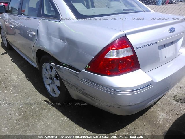 1FAHP24127G148798 - 2007 FORD FIVE HUNDRED SEL SILVER photo 6