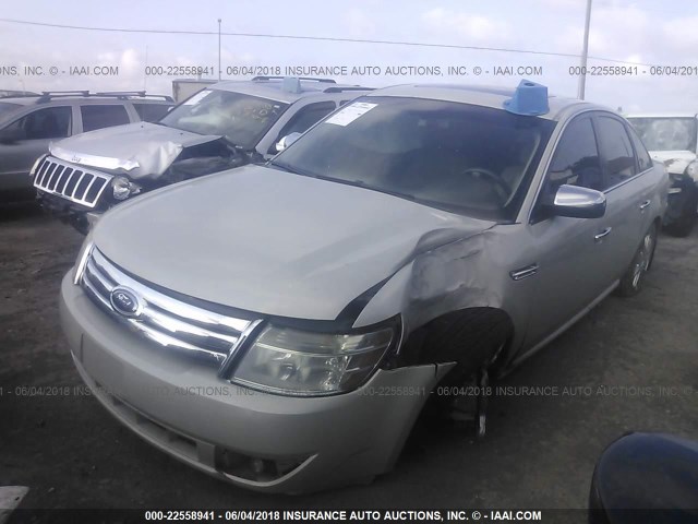 1FAHP25W18G137674 - 2008 FORD TAURUS LIMITED SILVER photo 2