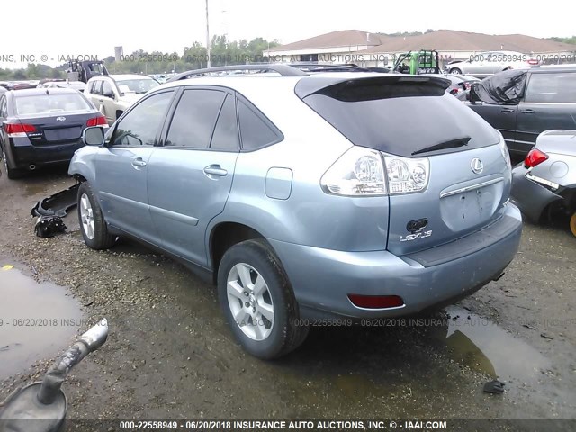 2T2HA31U05C059741 - 2005 LEXUS RX 330 BLUE photo 3