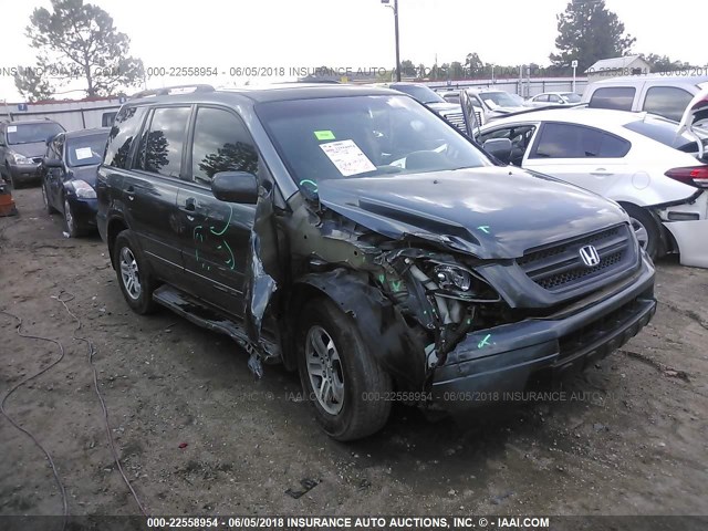 5FNYF18465B023340 - 2005 HONDA PILOT EX GRAY photo 1