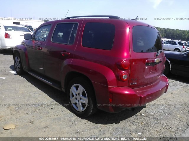 3GNBABDB8AS531736 - 2010 CHEVROLET HHR LT RED photo 3