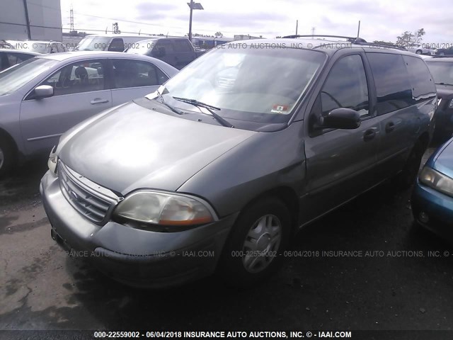 2FMZA5144YBA83165 - 2000 FORD WINDSTAR LX GREEN photo 2