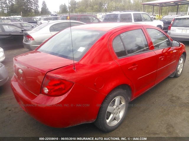 1G1AF5F55A7192245 - 2010 CHEVROLET COBALT 2LT RED photo 4