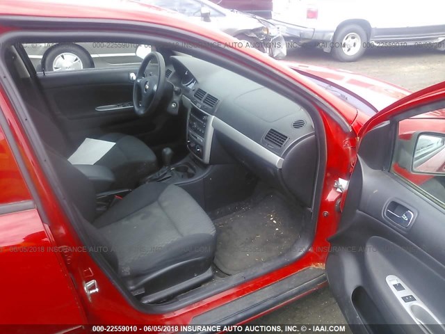 1G1AF5F55A7192245 - 2010 CHEVROLET COBALT 2LT RED photo 5