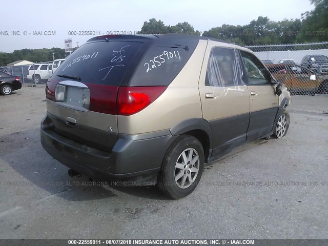 3G5DA03E62S533771 - 2002 BUICK RENDEZVOUS CX TAN photo 4