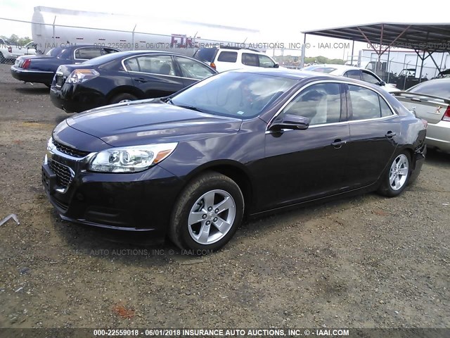 1G11C5SL5FF242541 - 2015 CHEVROLET MALIBU 1LT 紫色 照片 2